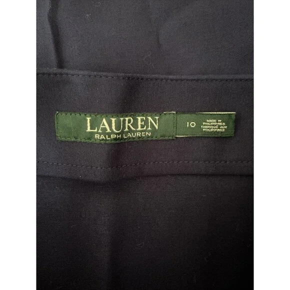 Lauren Ralph Lauren Navy Blue Pleated Skirt Size 10 NWT - Picture 4 of 5